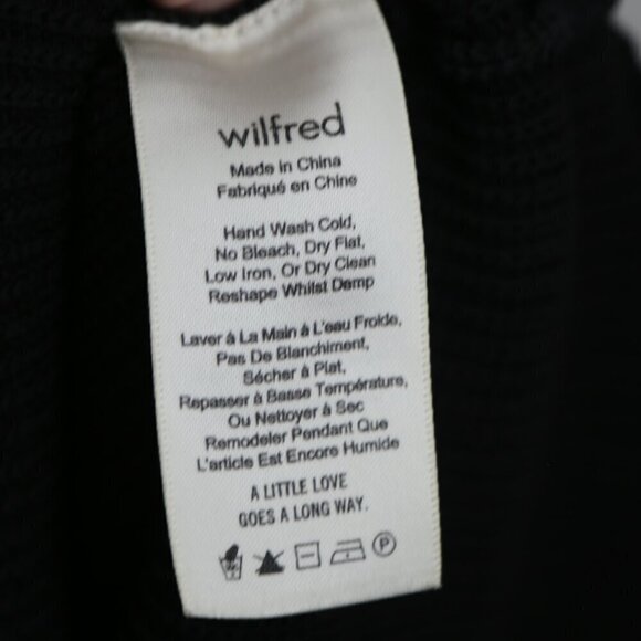 Aritzia Wilfred Palmier Sleeveless Knit Tunic Style Sweater Black Size XS - Picture 4 of 6